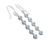 Navajo Sterling Silver Bead Hook Dangle Earrings AX130201